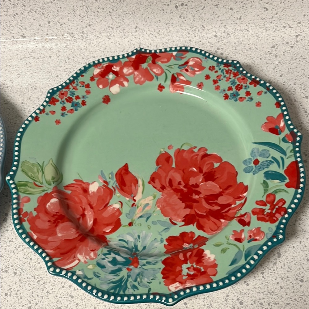 The Pioneer Woman Blue and Green Dinnerware Set - Picture 2 of 8